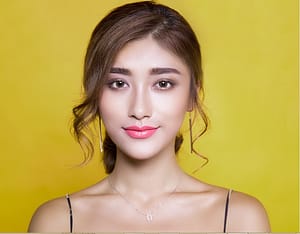 a face treated with diamond peeling