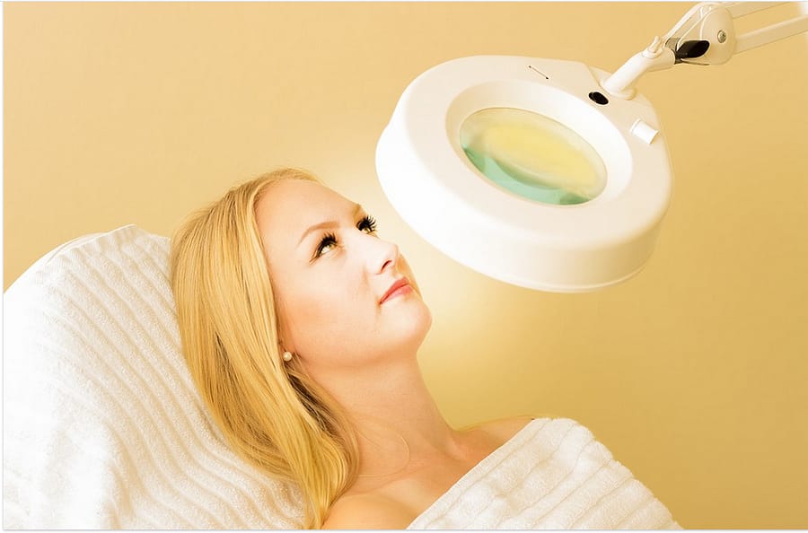 a lady who has undergone diamond peel